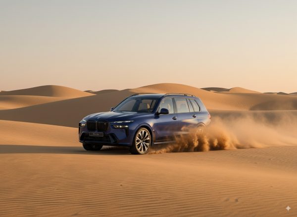 AI-generated car image used for comparison
